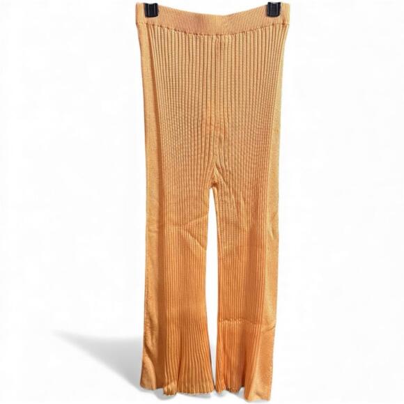 NWT Jil Sander Rib Knit Tank Top Tunic Pants Matching Set Sz 6 Peach Orange - Picture 6 of 9